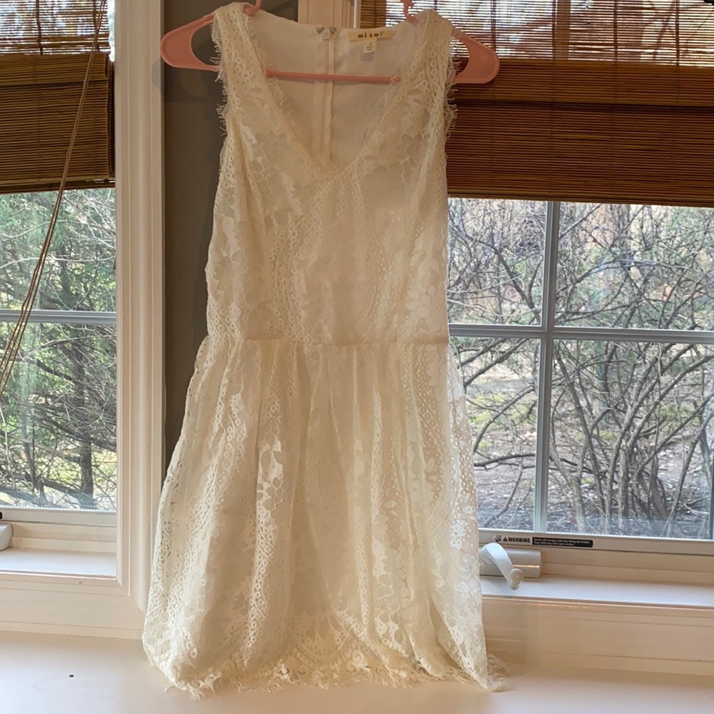 Miami white lace dress